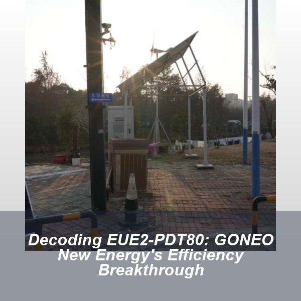 Decoding EUE2-PDT80: GONEO New Energy's Efficiency Breakthrough